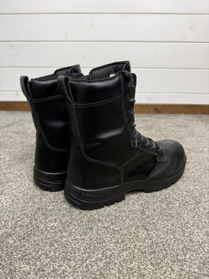 Magnum Elite Shield Met Black Leather Combat Boots UK 10.5 Ex Police Security Work