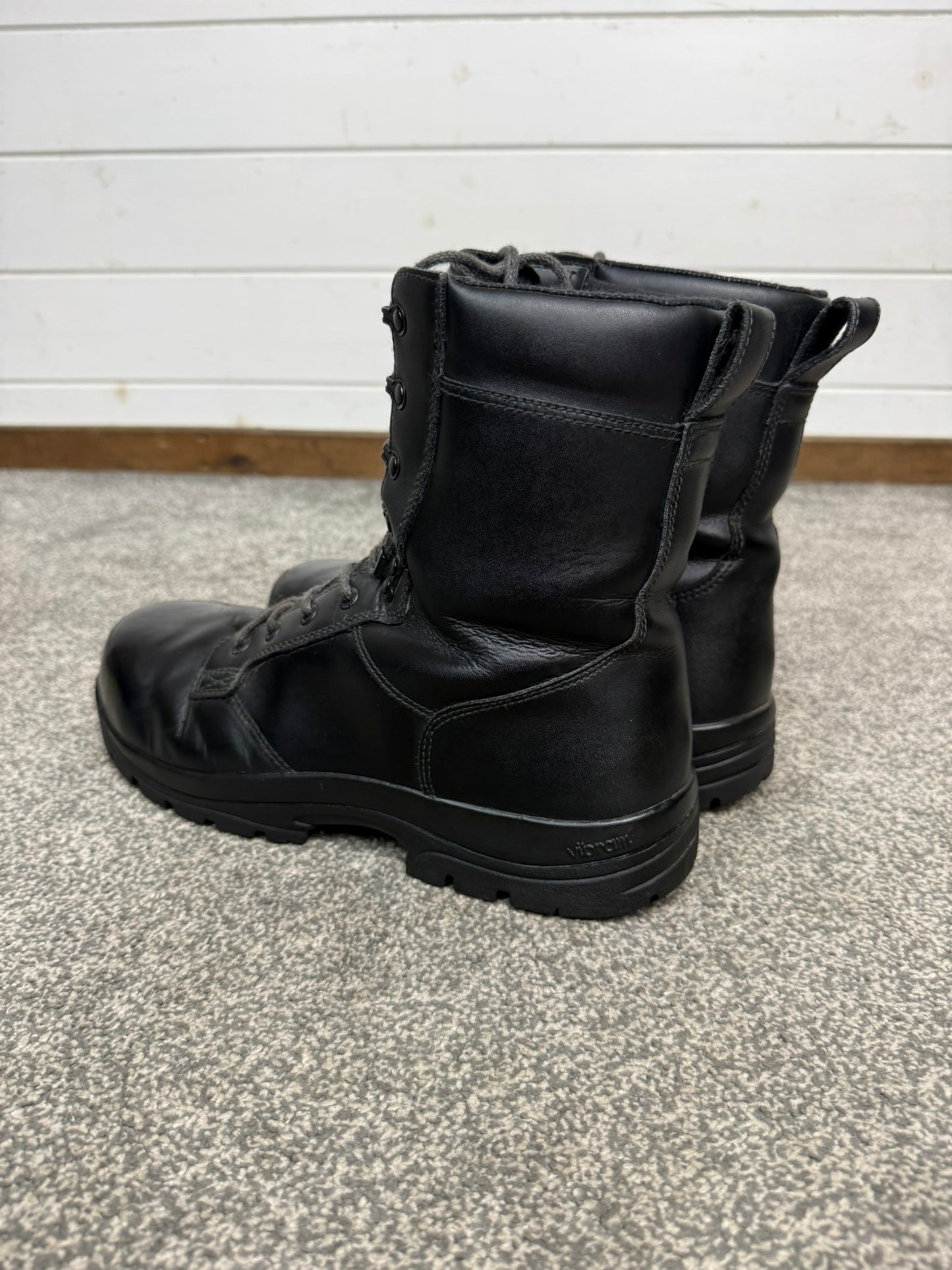 Ex Police Magnum Elite Shield Safety Boots Black Leather UK 11 Security Work