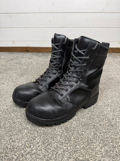 Magnum Elite Shield Met Black Leather Combat Boots UK 7 Ex Police Security Work