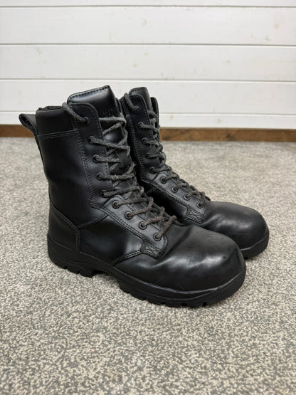 Magnum Elite Shield Met Black Leather Combat Boots UK 7 Ex Police Security Work