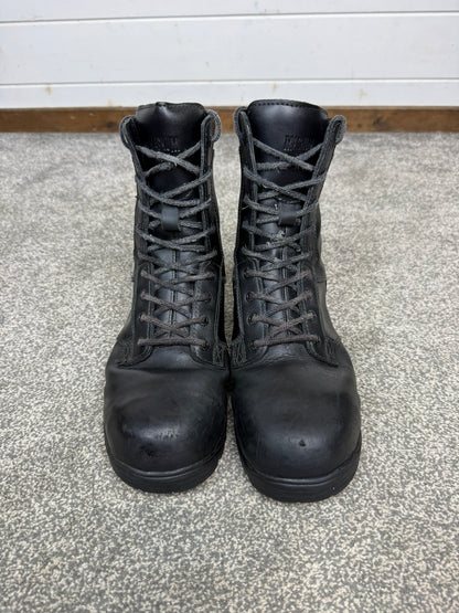 Magnum Elite Shield Met Black Leather Combat Boots UK 7 Ex Police Security Work
