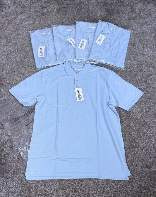 5x Op Gear Light Blue Polo Shirts T-Shirt Job Lot Bundle - X Large