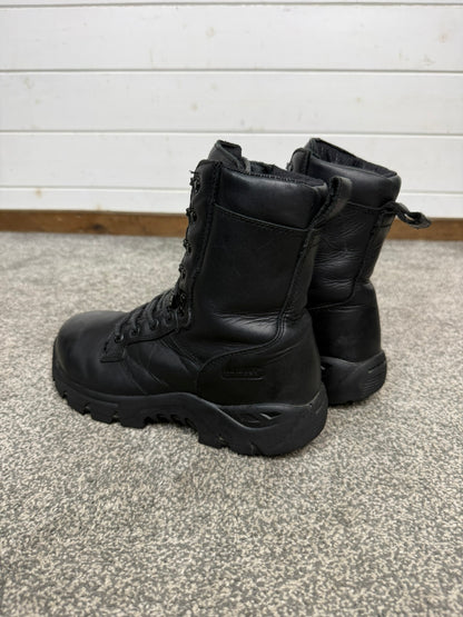 Ex Police Magnum Shield ST Combat Boots Black Leather UK 6 Security Work