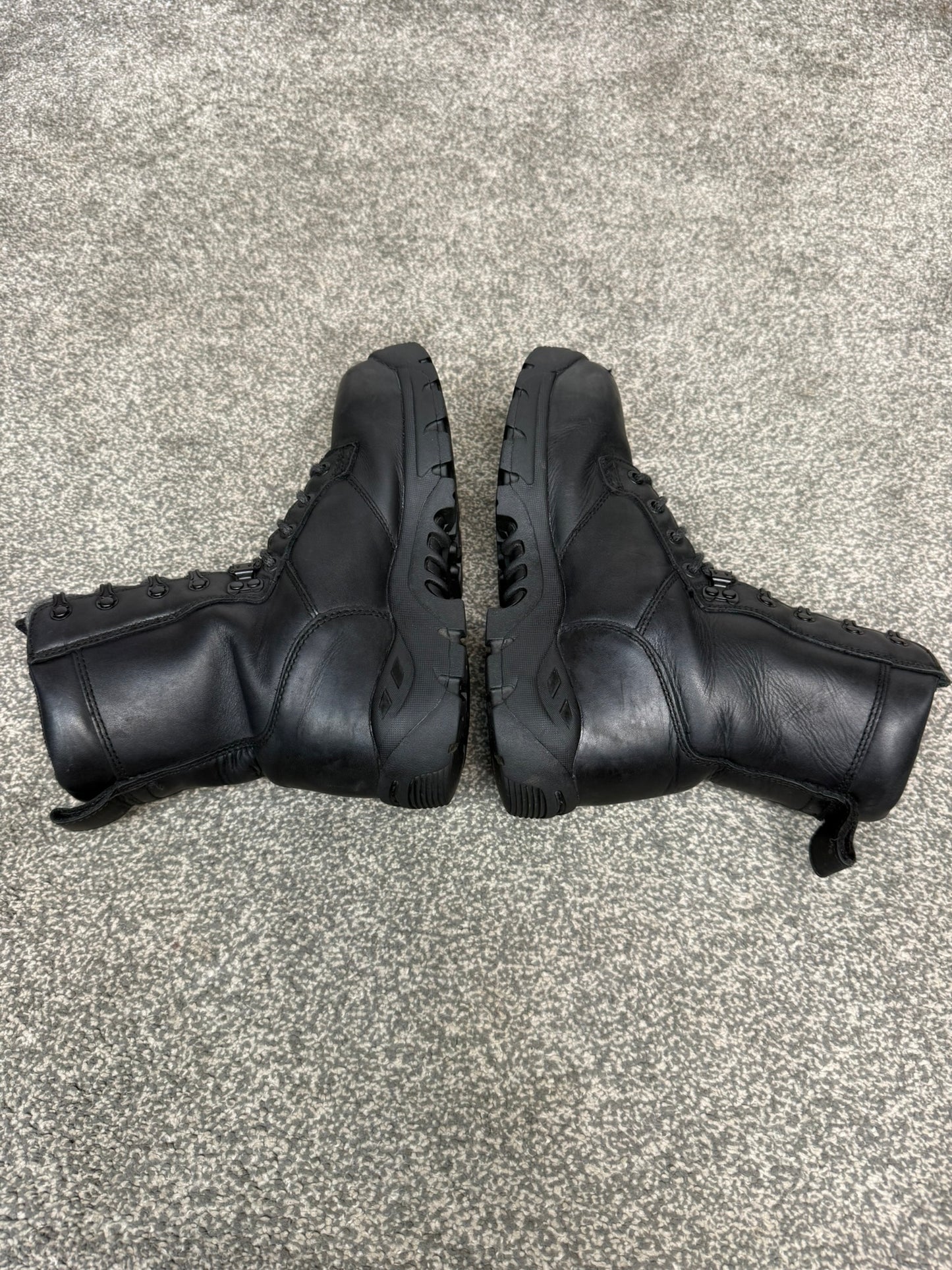 Ex Police Magnum Shield ST Combat Boots Black Leather UK 6 Security Work