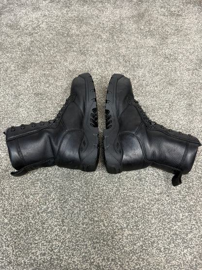 Ex Police Magnum Shield ST Combat Boots Black Leather UK 6 Security Work