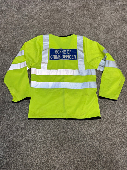 Ex Police SOCO Scenes Of Crime Officer Lightweight Hi-Vis Vest Collector Display TV Film Uniform