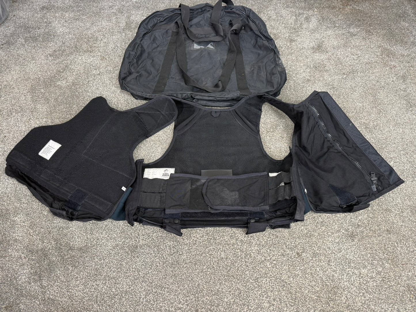 Ex Police Highmark Body Armour Vest Anti Stab & Ballistic HG1A & KR1 Large Security Film