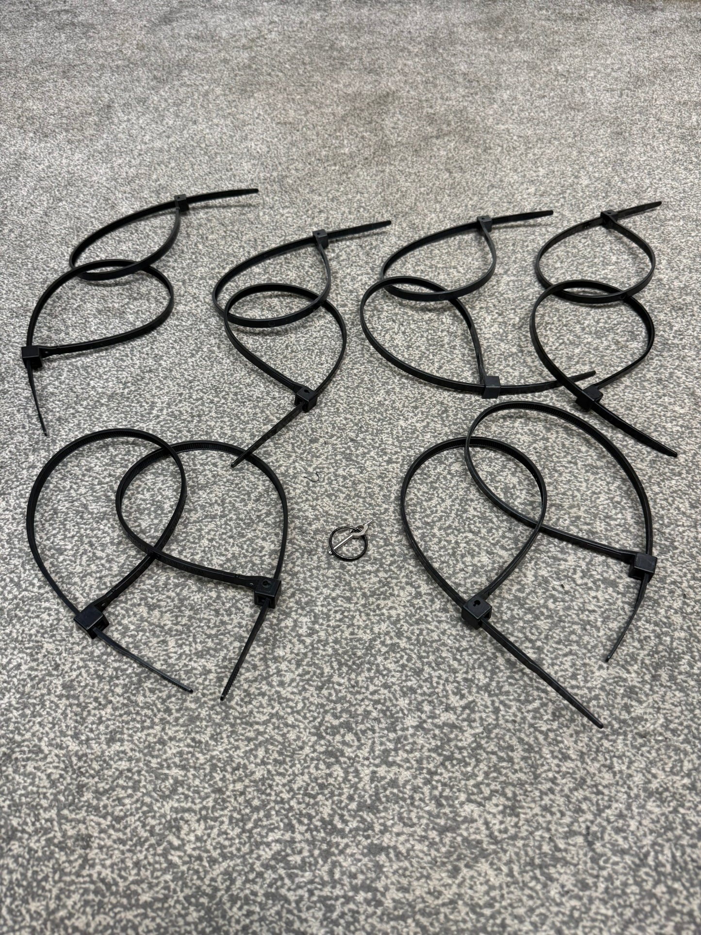 Ex Police Plastic Tactical Handcuffs Reusable Flexi Cuffs x6 JOB LOT With Key