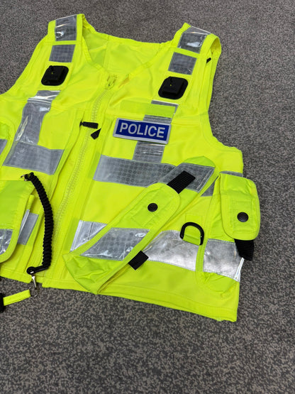 Ex Police Hi Vis Equipment Tac Vest BADGED Utility Vest & Pouches Model 774 - Medium