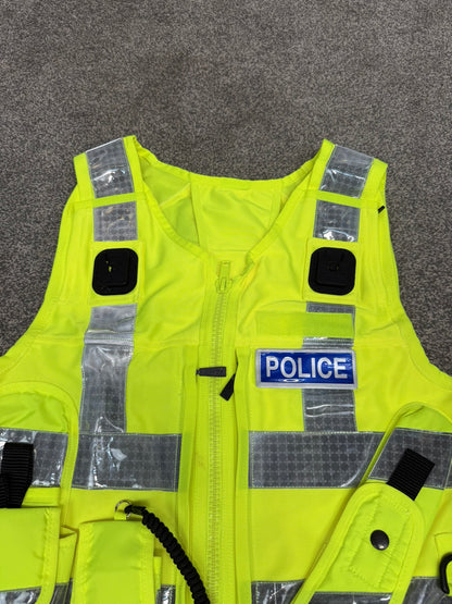 Ex Police Hi Vis Equipment Tac Vest BADGED Utility Vest & Pouches Model 774 - Medium