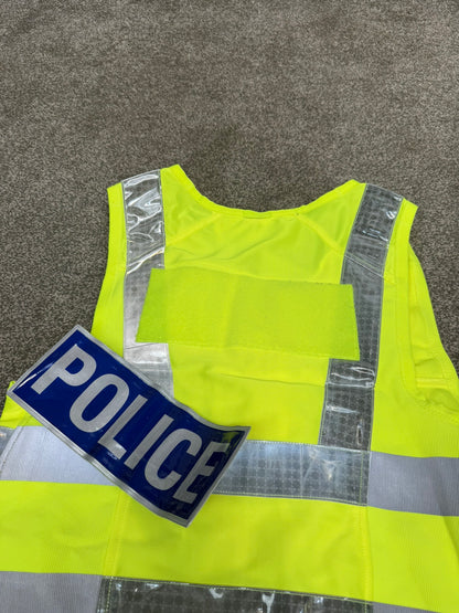 Ex Police Hi Vis Equipment Tac Vest BADGED Utility Vest & Pouches Model 774 - Medium