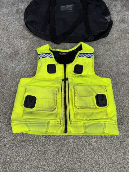 Ex Police Cooneen Hi-Vis Body Armour Security Vest Anti Stab & Ballistic HG1A & KR1