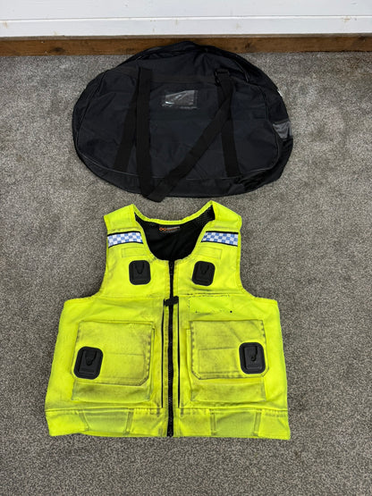 Ex Police Cooneen Hi-Vis Body Armour Security Vest Anti Stab & Ballistic HG1A & KR1