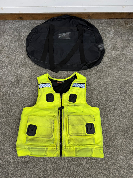 Ex Police Cooneen Hi-Vis Body Armour Security Vest Anti Stab & Ballistic HG1A & KR1