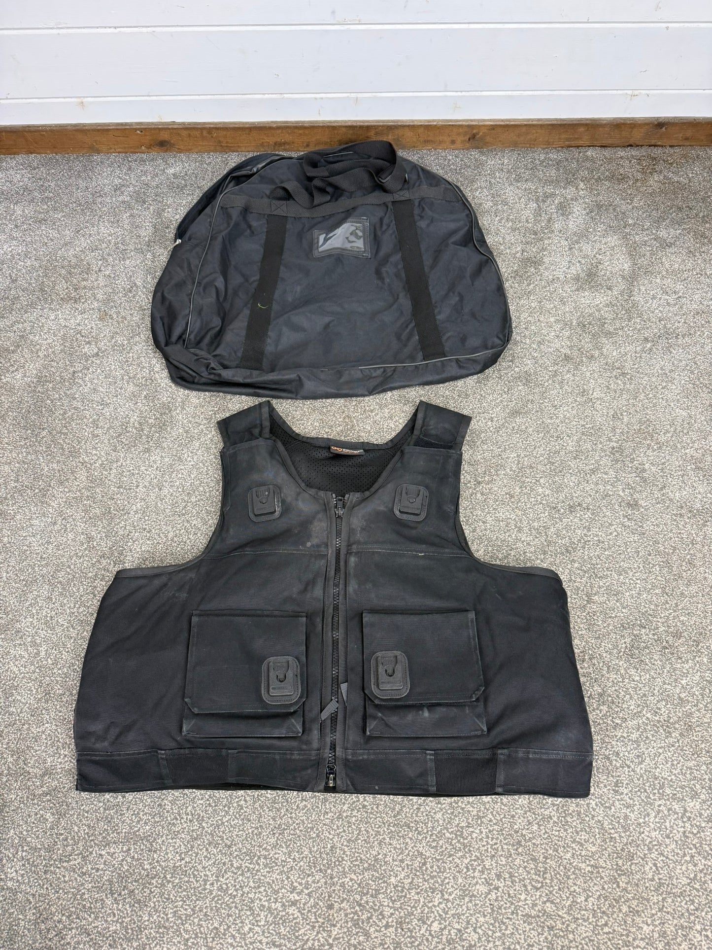 Ex Police Black Cooneen Body Armour Vest XXL Anti Stab & Ballistic HG1A & KR1 Security