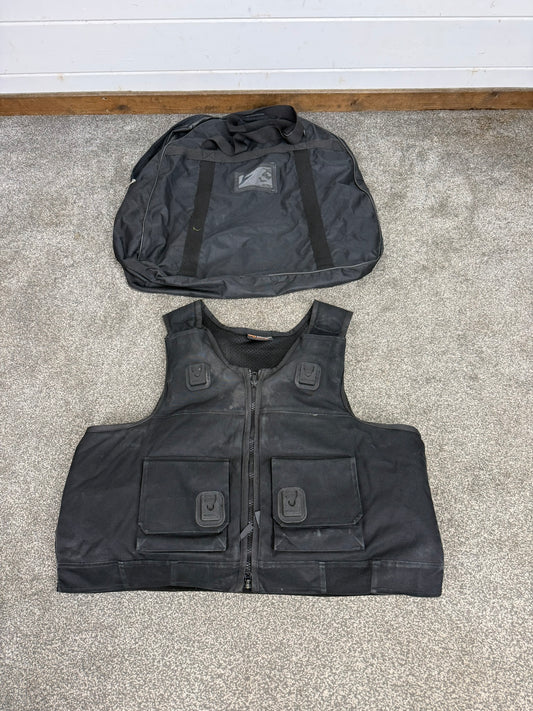 Ex Police Black Cooneen Body Armour Vest XXL Anti Stab & Ballistic HG1A & KR1 Security