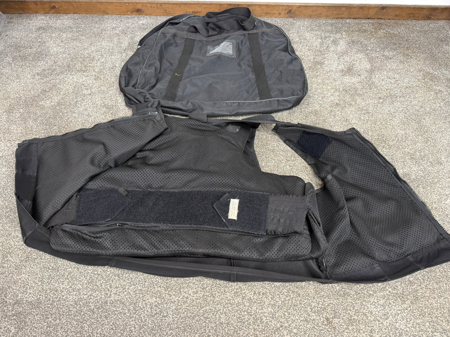 Ex Police Black Cooneen Body Armour Vest XXL Anti Stab & Ballistic HG1A & KR1 Security