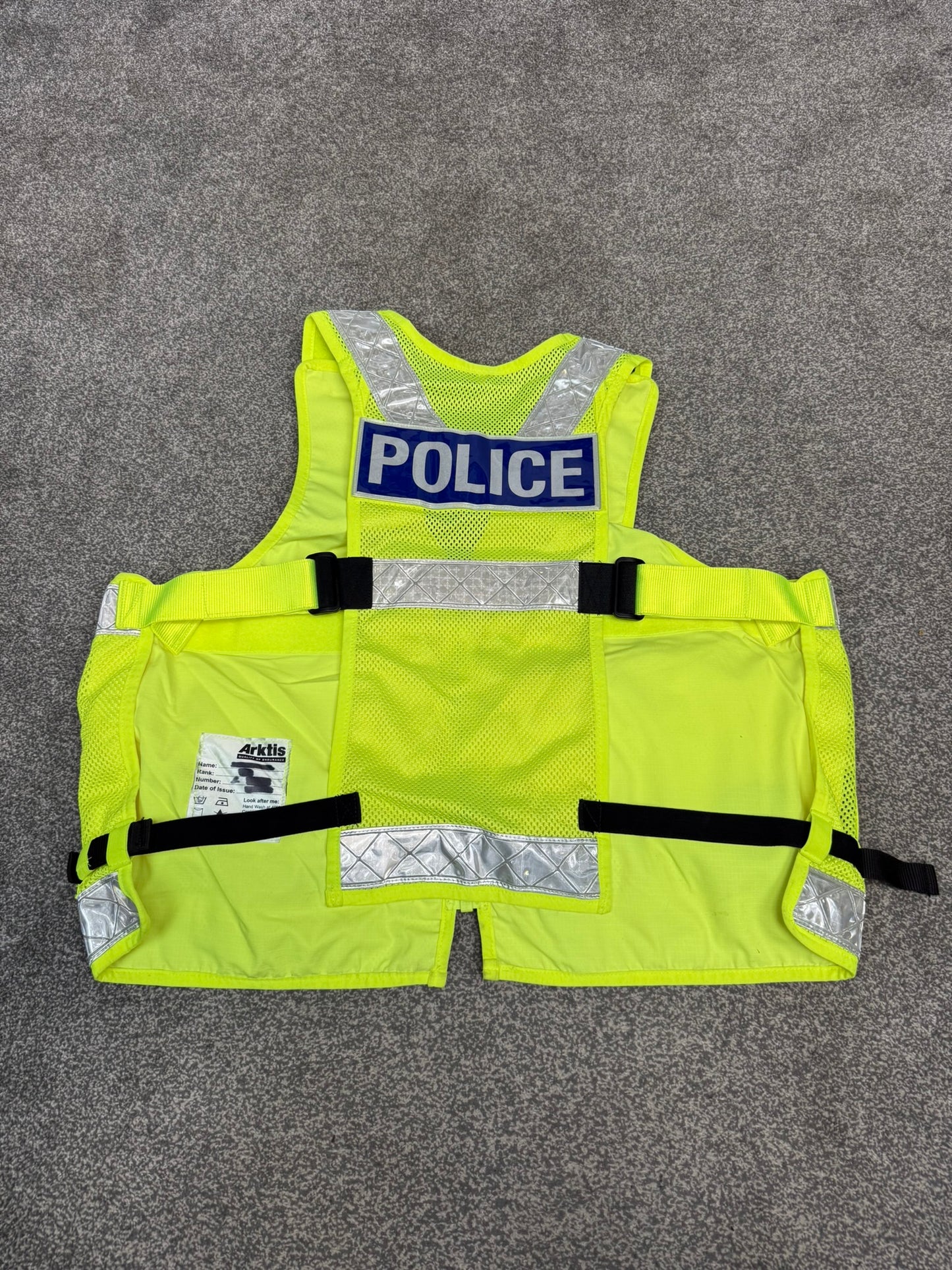 Ex Police Arktis Utility Vest BADGED Patrol Equipment Vest VGC - X LARGE