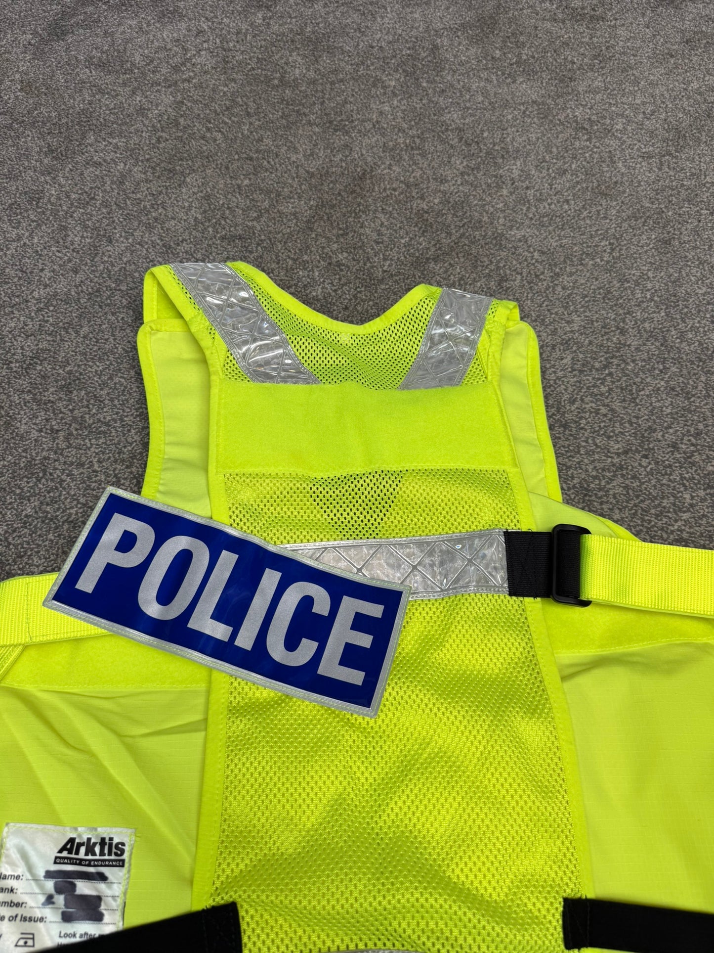 Ex Police Arktis Utility Vest BADGED Patrol Equipment Vest VGC - X LARGE
