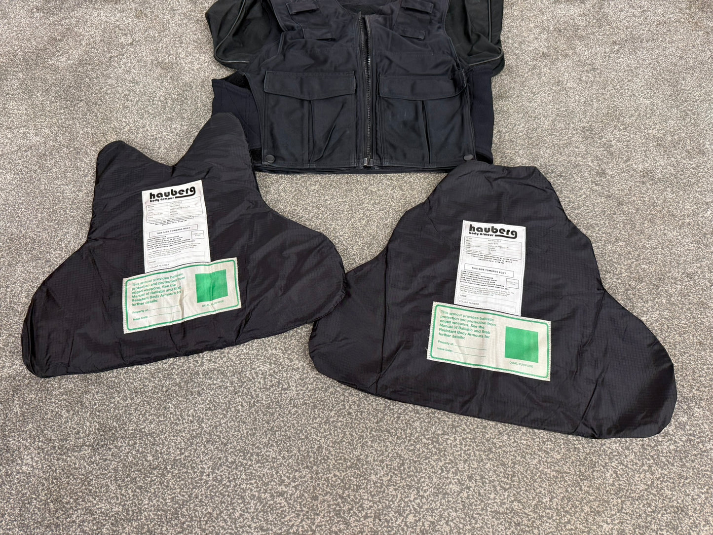 Ex Police Hauberg Body Armour Vest MED Anti Stab & Ballistic HG1A & KR2