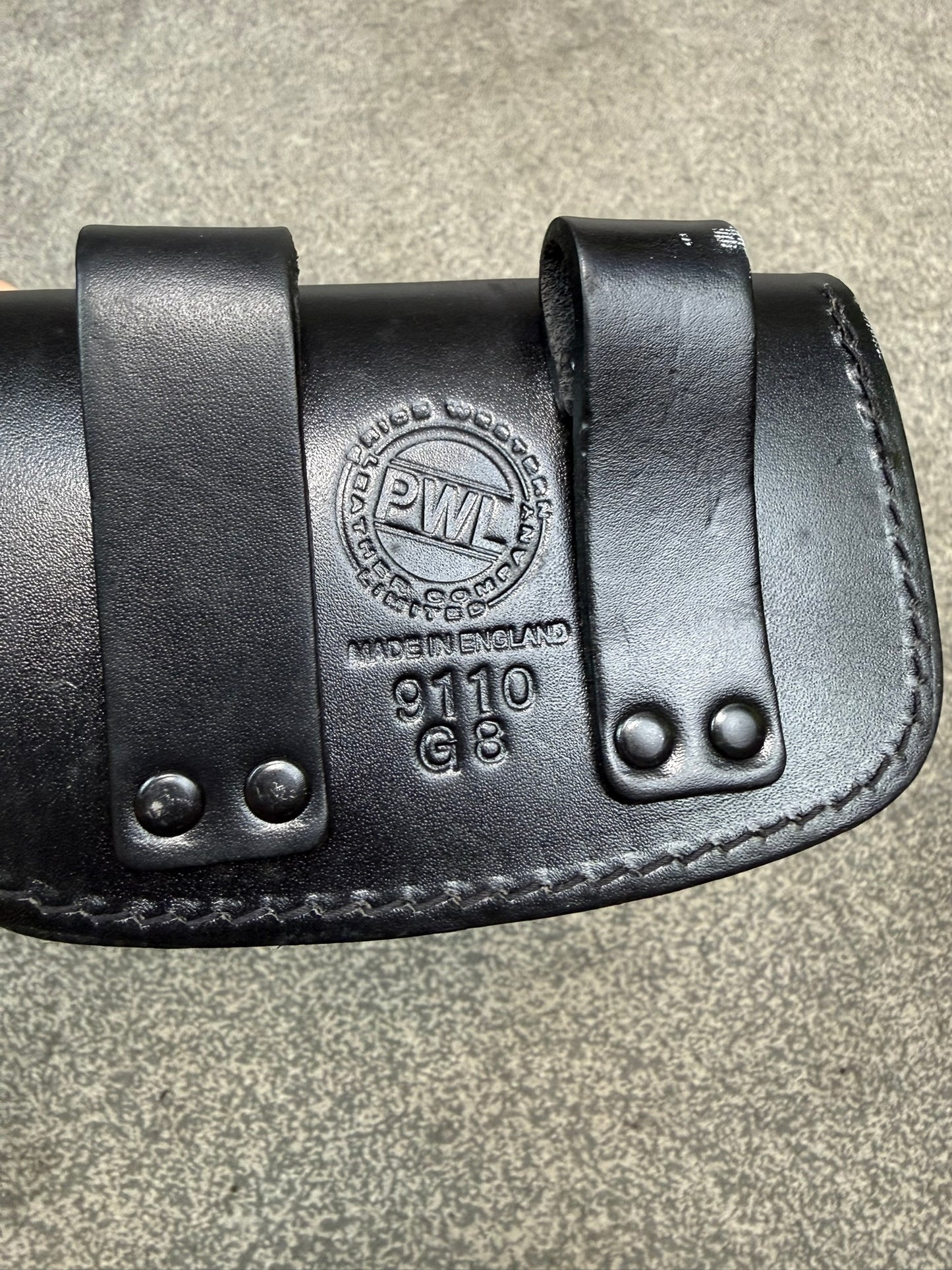 Ex Police PWL Leather Belt Utility Pouch Security Dog Handler Patrol