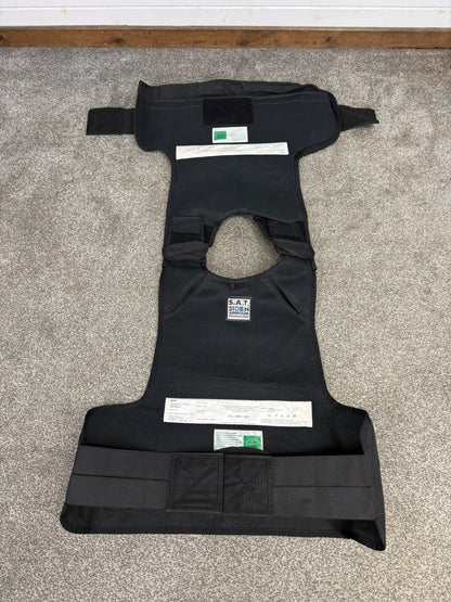Ex Police Black SAT Sioen Body Armour Cover X Large - Badged