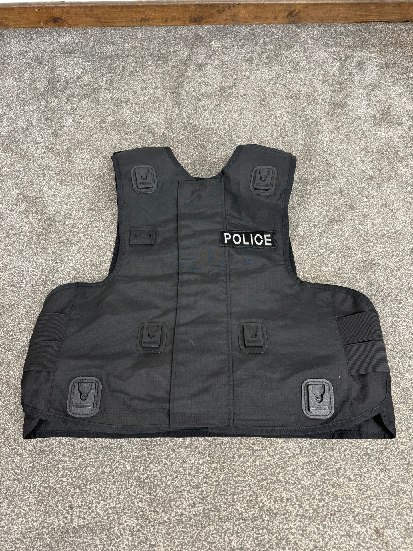 Ex Police Black SAT Sioen Body Armour Cover X Large - Badged