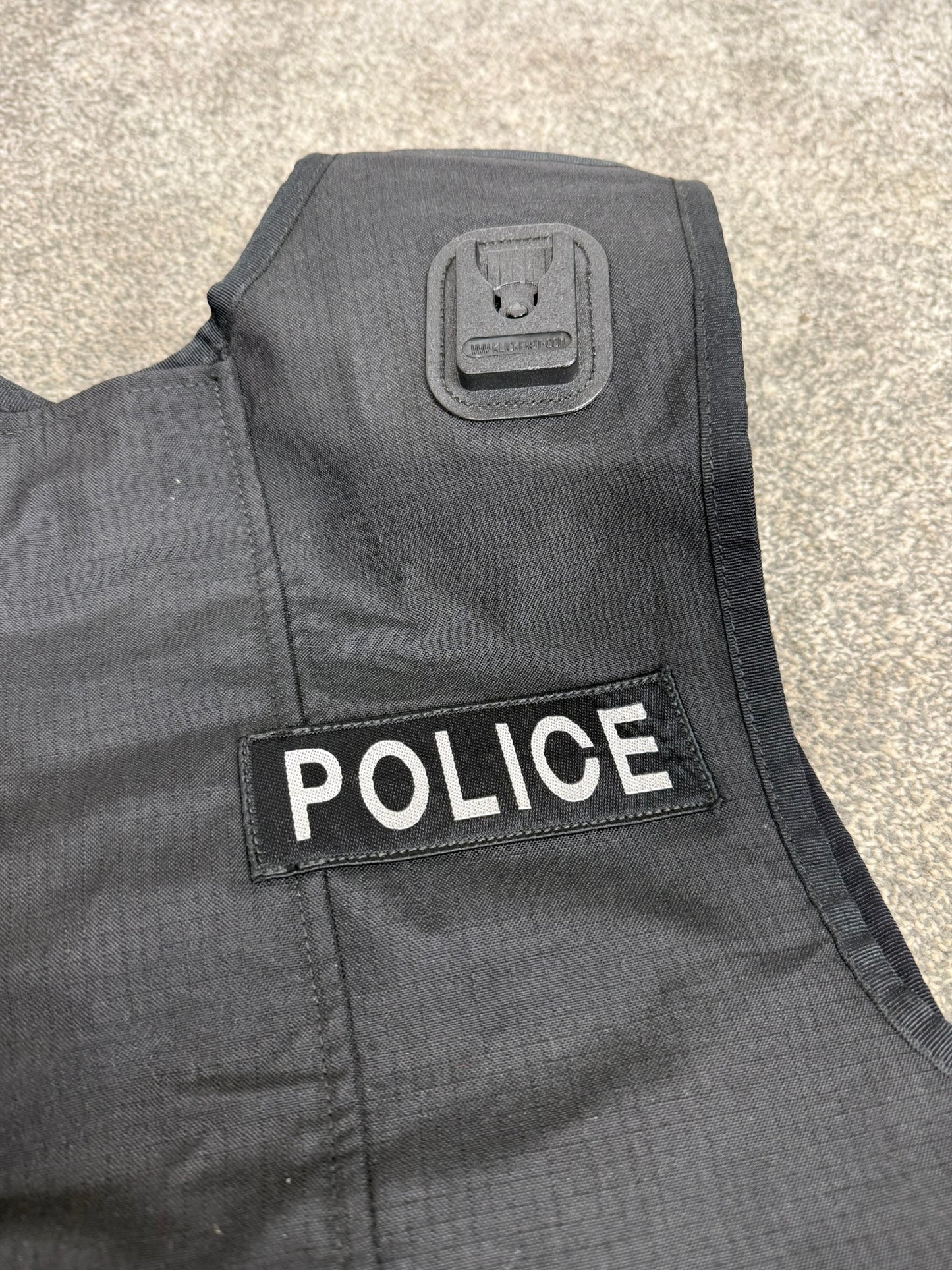 Ex Police Black SAT Sioen Body Armour Cover X Large - Badged
