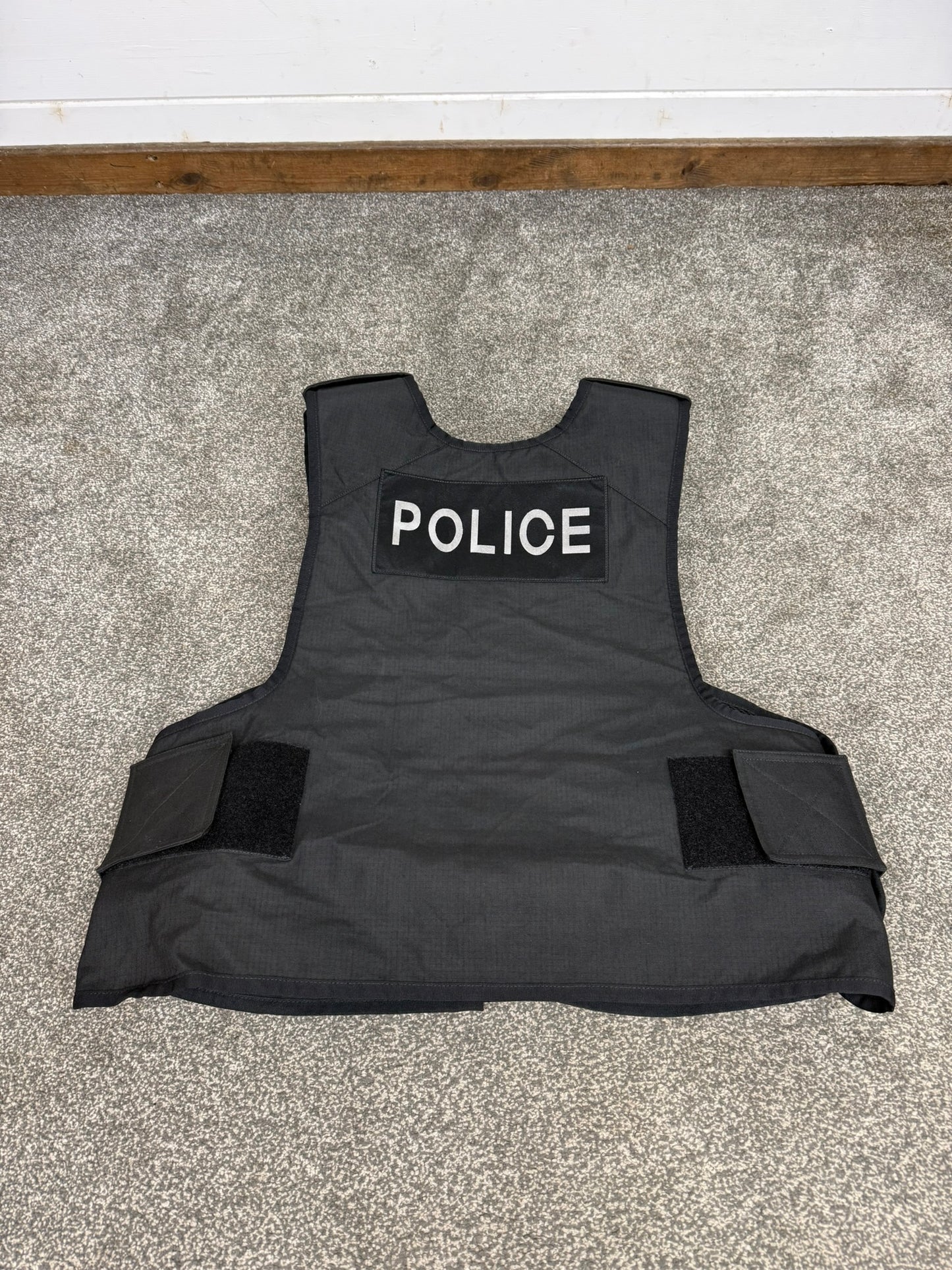 Ex Police Black SAT Sioen Body Armour Cover X Large - Badged