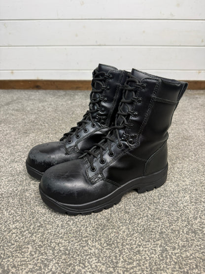 Ex Police Magnum Elite Shield Safety Combat Boots Black Leather UK 5 Security Work