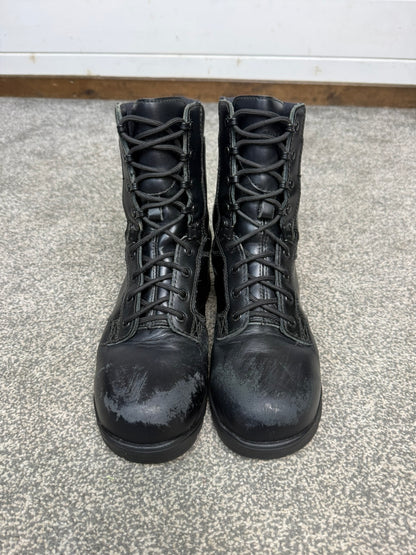 Ex Police Magnum Elite Shield Safety Combat Boots Black Leather UK 5 Security Work