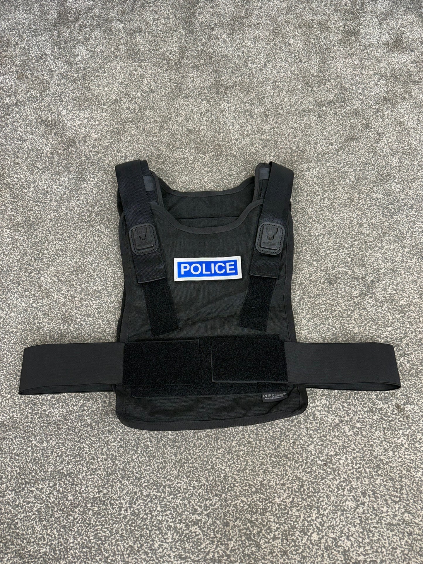 Ex Police Mehler Ballistic Body Armour Hard Plate Carrier Vest Cover BADGED