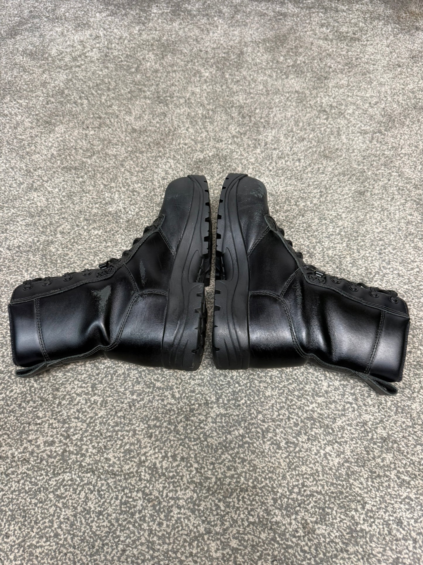 Ex Police Magnum Elite Shield Safety Combat Boots Black Leather UK 5 Security Work