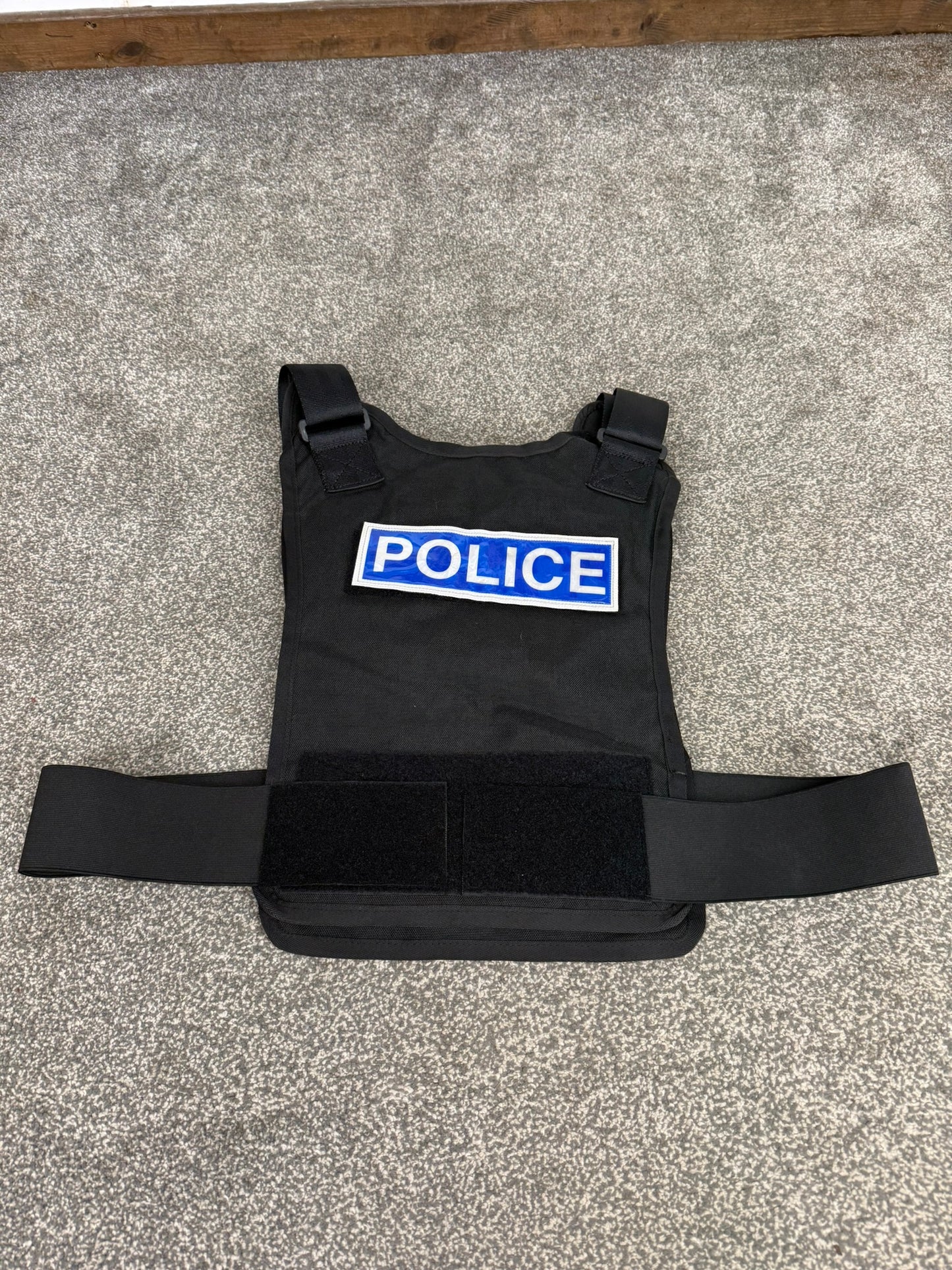 Ex Police Mehler Ballistic Body Armour Hard Plate Carrier Vest Cover BADGED