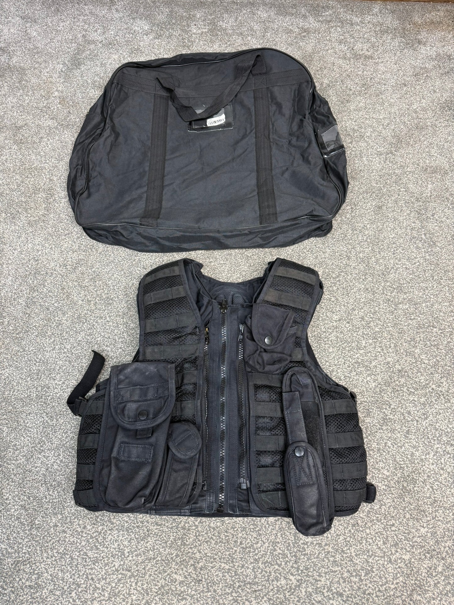 Ex Police Hauberg Molle Body Armour Stab Vest & Bag SMALL Anti Stab & Ballistic HG1A & KR2