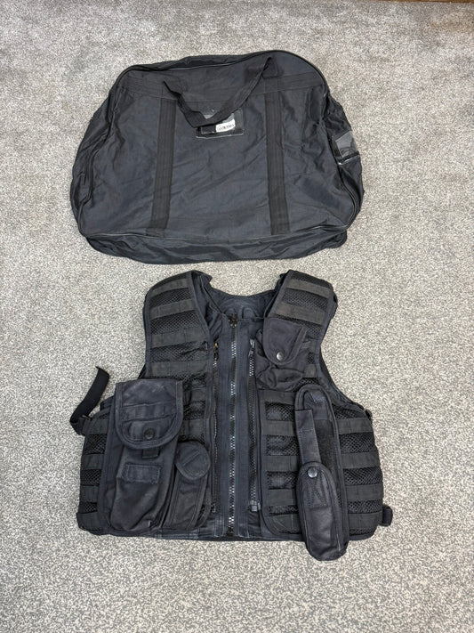 Ex Police Hauberg Molle Body Armour Stab Vest & Bag SMALL Anti Stab & Ballistic HG1A & KR2