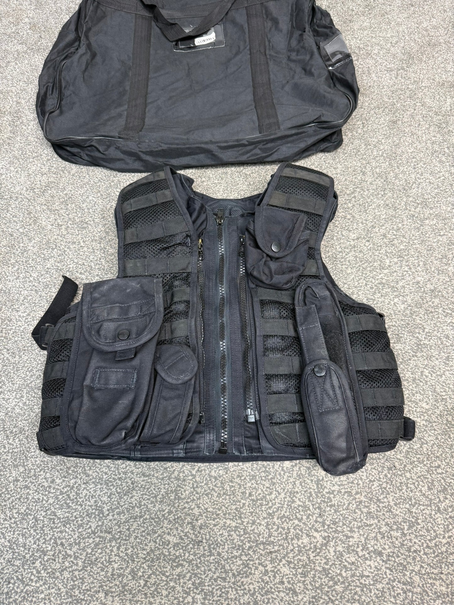 Ex Police Hauberg Molle Body Armour Stab Vest & Bag SMALL Anti Stab & Ballistic HG1A & KR2