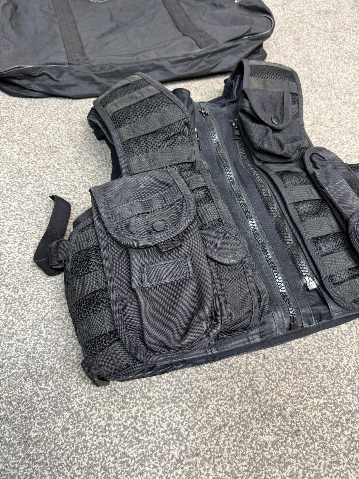 Ex Police Hauberg Molle Body Armour Stab Vest & Bag SMALL Anti Stab & Ballistic HG1A & KR2