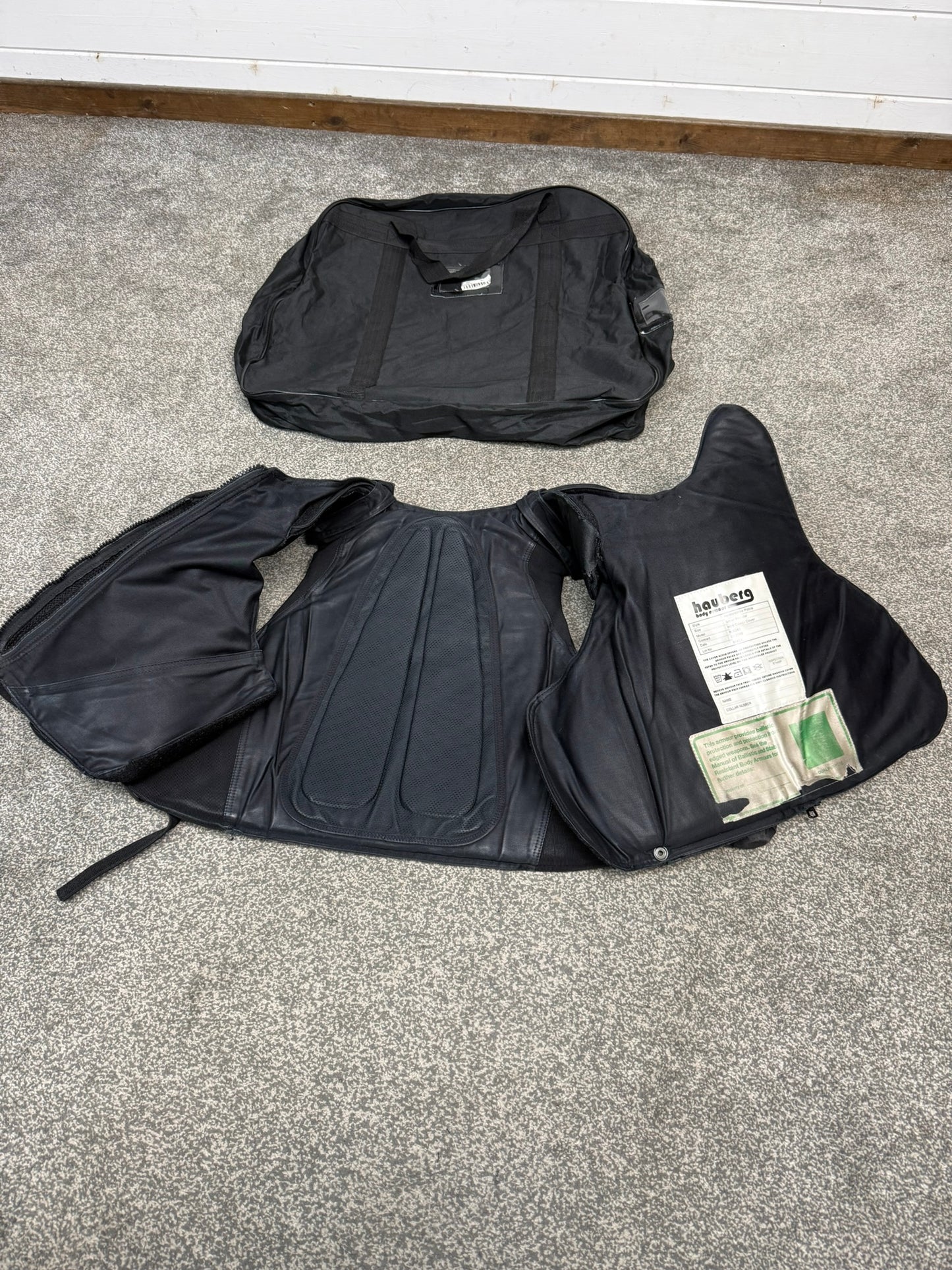Ex Police Hauberg Molle Body Armour Stab Vest & Bag SMALL Anti Stab & Ballistic HG1A & KR2