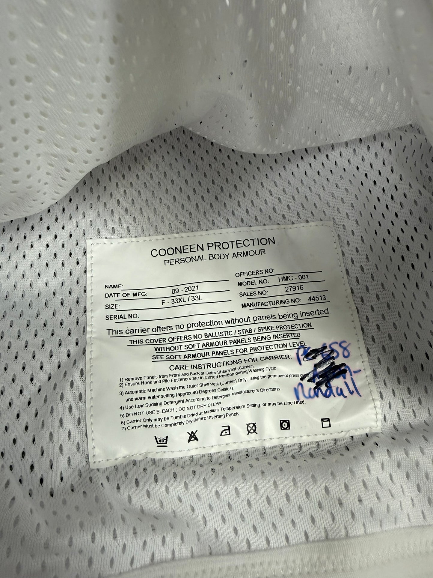 4x Ex Police Covert Body Armour Cover Vest Job Lot Security Film TV