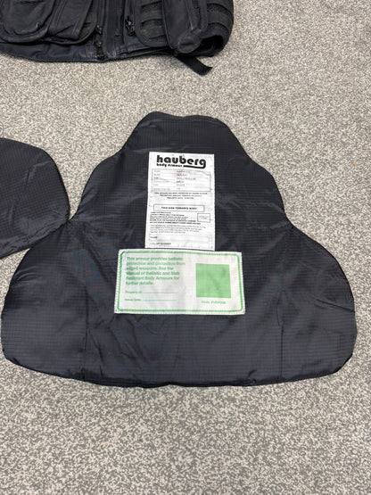 Ex Police Hauberg Molle Body Armour Stab Vest & Bag SMALL Anti Stab & Ballistic HG1A & KR2
