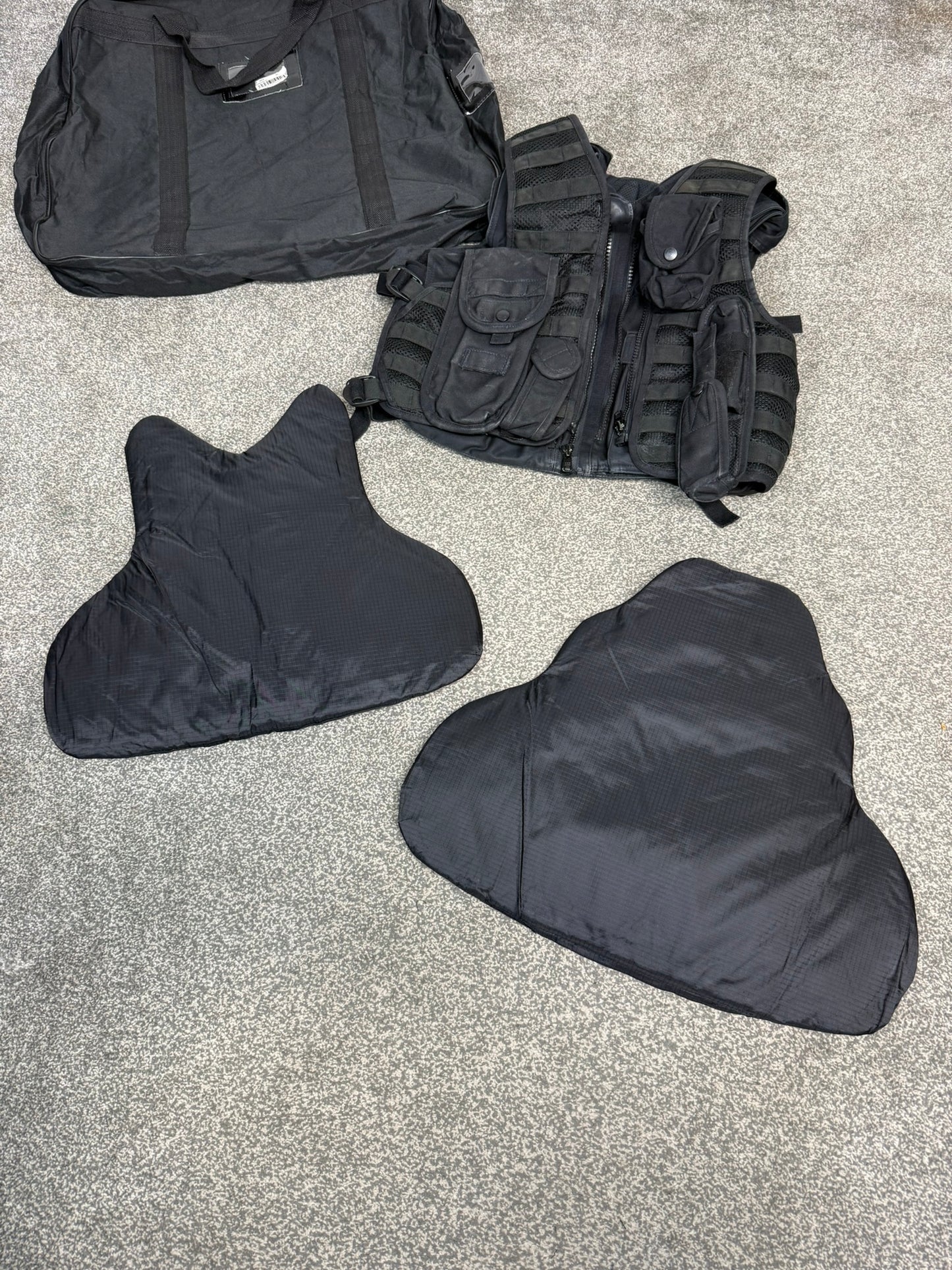 Ex Police Hauberg Molle Body Armour Stab Vest & Bag SMALL Anti Stab & Ballistic HG1A & KR2