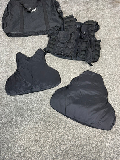 Ex Police Hauberg Molle Body Armour Stab Vest & Bag SMALL Anti Stab & Ballistic HG1A & KR2