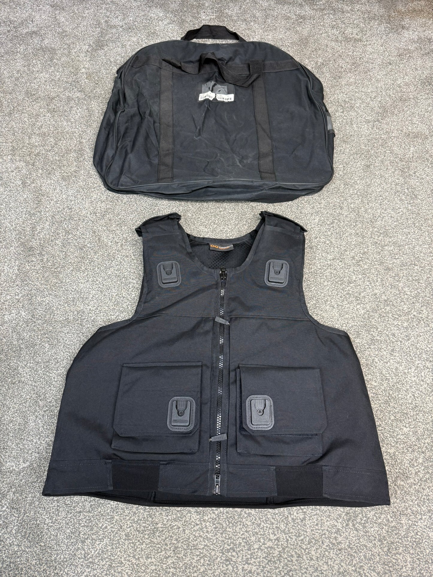 Ex Police Cooneen Body Armour Stab Vest X LARGE Anti Stab & Ballistic HG1A & KR1 + Bag VGC