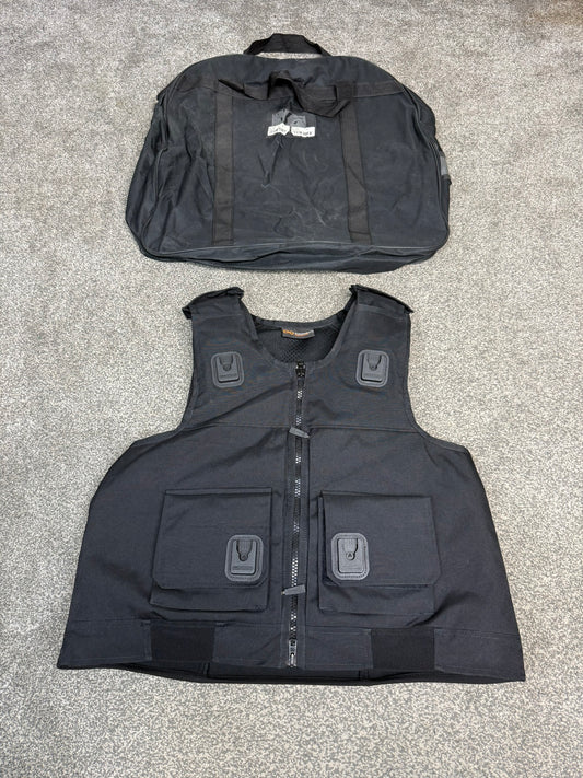 Ex Police Cooneen Body Armour Stab Vest X LARGE Anti Stab & Ballistic HG1A & KR1 + Bag VGC
