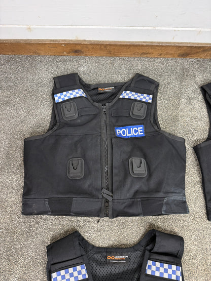 5x Ex Police Cooneen Body Armour Cover Job Lot Badged Security Film TV