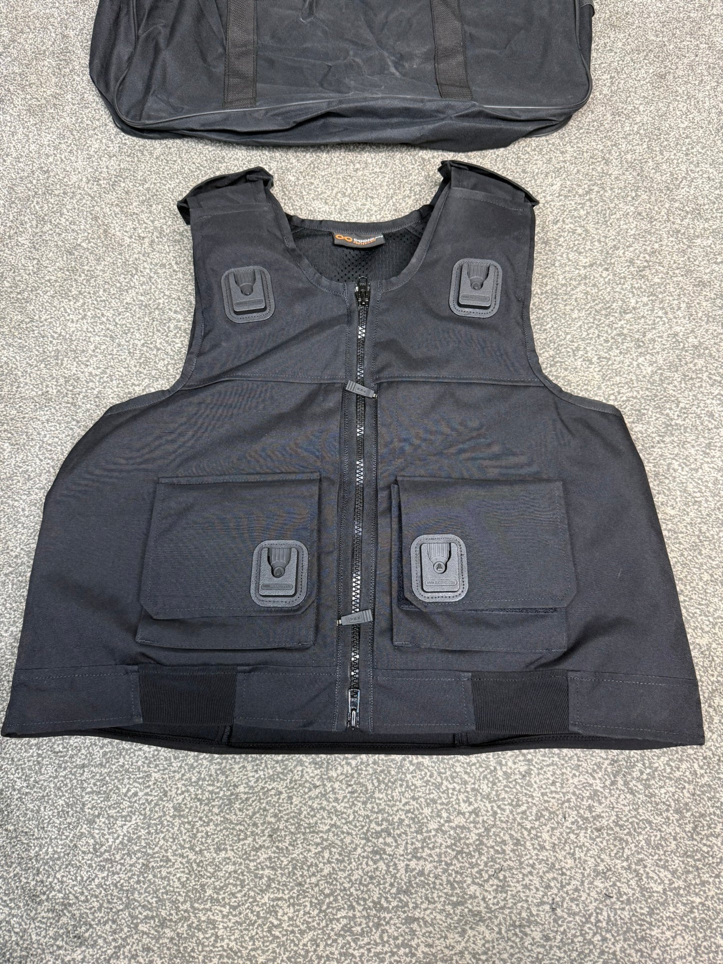 Ex Police Cooneen Body Armour Stab Vest X LARGE Anti Stab & Ballistic HG1A & KR1 + Bag VGC