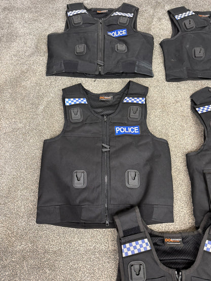 5x Ex Police Cooneen Body Armour Cover Job Lot Badged Security Film TV