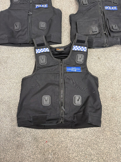 5x Ex Police Cooneen Body Armour Cover Job Lot Badged Security Film TV