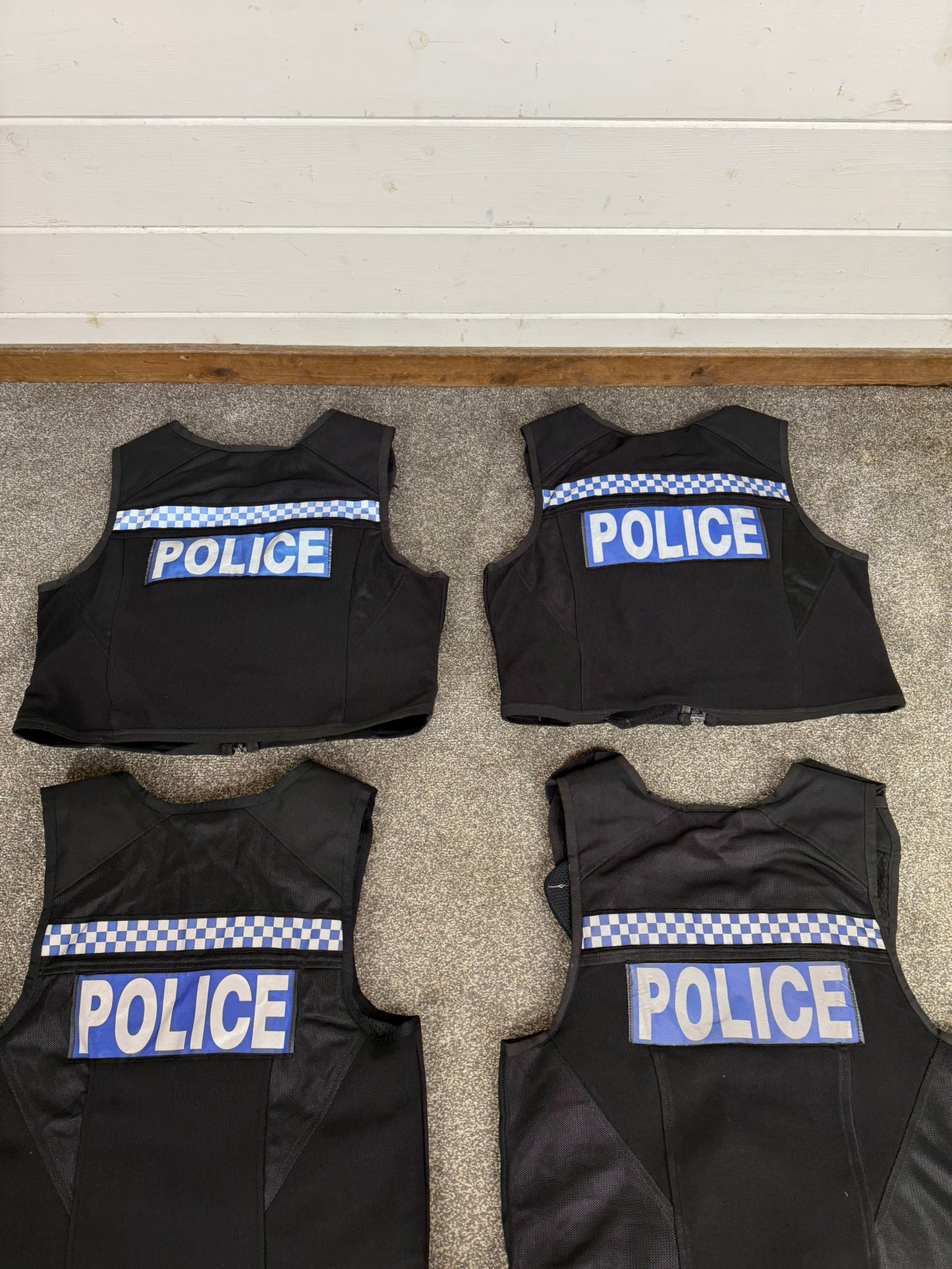 5x Ex Police Cooneen Body Armour Cover Job Lot Badged Security Film TV